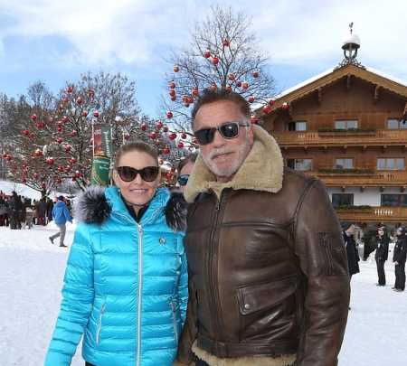 Arnold Schwarzenegger with Heather Milligan